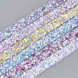 Самоклеящаяся лента из смолы со звездочками и плоскими круглыми краями, с блестка, для аксессуаров костюма, пояс украшение