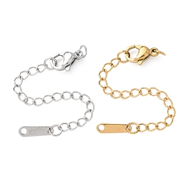 304 Удлинитель цепочки из нержавеющей стали с подвесками в форме капли