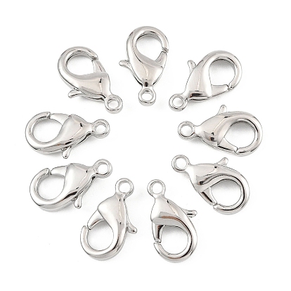 SHEGRACE Brass Lobster Claw Clasps, Long-Lasting Plated, Cadmium Free & Nickel Free & Lead Free