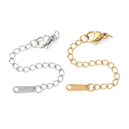 304 Удлинитель цепочки из нержавеющей стали с подвесками в форме капли