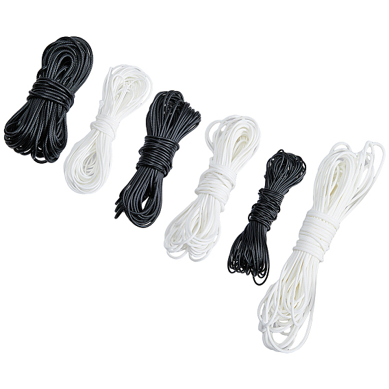 6 сумки 6 стили шнур из искусственной кожи, для ожерелья делает, круглые