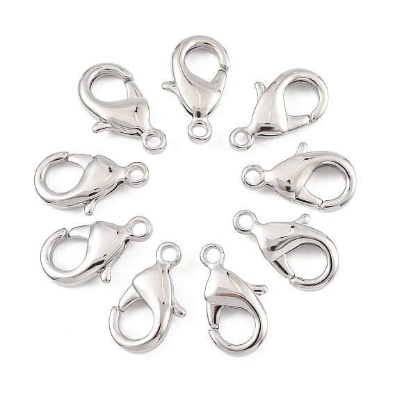 SHEGRACE Brass Lobster Claw Clasps, Long-Lasting Plated, Cadmium Free & Nickel Free & Lead Free