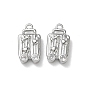 Pendentifs en laiton zircon cubique transparent, bagages avec breloques avion et cœur
