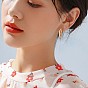 Alloy Twist Dangle Stud Earrings for Women