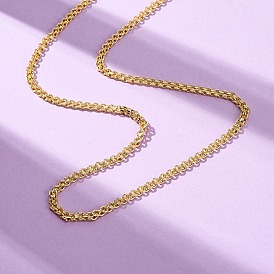3мм латунные ожерелья с двойной цепочкой, стойки покрытие, без свинца и без кадмия, долговечный