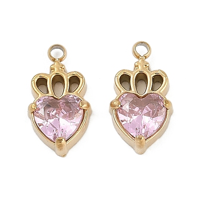 304 микро нержавеющей стали прокладывать Цирконом подвески, ионное покрытие (ip), сердце прелести