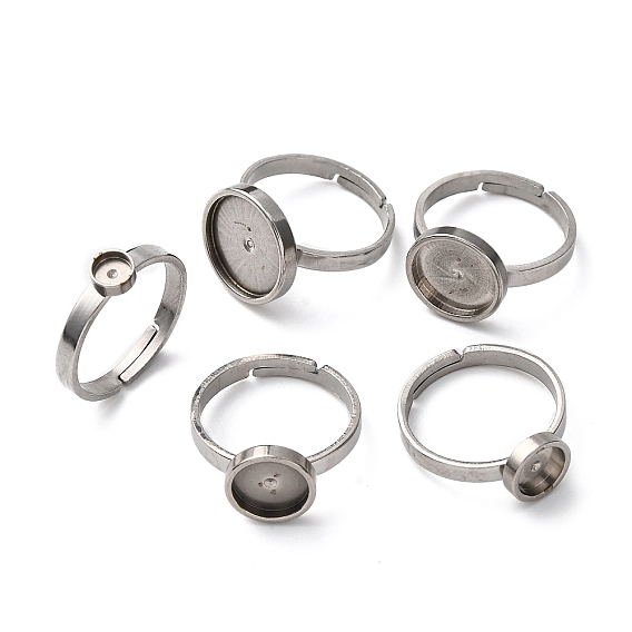 304 регулируемые кольцевые компоненты из нержавеющей стали, 201 настройки кольца чашки безеля из нержавеющей стали, плоско-круглые