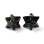 Natural Mixed Stone Sculpture Healing Crystal Merkaba Star Ornament, Home Office Desk Decoration