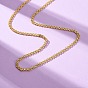 3мм латунные ожерелья с двойной цепочкой, стойки покрытие, без свинца и без кадмия, долговечный
