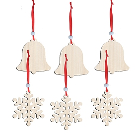 Christmas Theme Wood Pendant Decoration