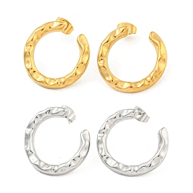 Ring 304 Stainless Steel Ear Studs, Stud Earrings for Women