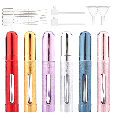 Refillable Perfume Atomizer Spray Bottle, with Fine Mist Sprayer & Dust CapPortable Mini Empty Bottles, Plastic Dropper & Funnel Hopper & Pump