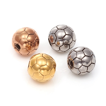 Ion Plating(IP) 304 Stainless Steel Beads, Football