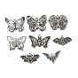Colgantes de aleación de estilo gótico tibetano, dijes de mariposa y murciélago