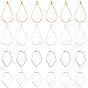 Steel & Brass Wire Pendants, Mixed Shapes