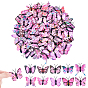 100 pièces de broches en PVC, papillon