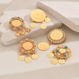 Броши из сплава для одежды рюкзака, с подвесками