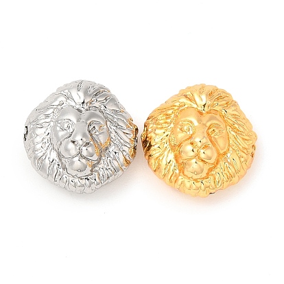 Brass Beads, Lead Free & Cadmium Free, Long-Lasting Plated, Lion