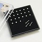 304 Stainless Steel Heart Nose Studs Nose Bone Rings, Nose Piercing Jewelry, with Grade A Rhinestones