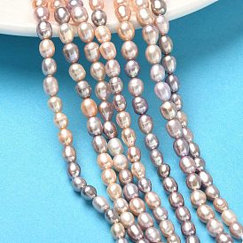 Нити из натурального культивированного пресноводного жемчуга, рис, жемчужное ожерелье постепенного увеличения размера, класс 5