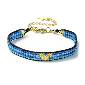 Bracelets en perles de rocaille de verre, bracelets coeur pour femme