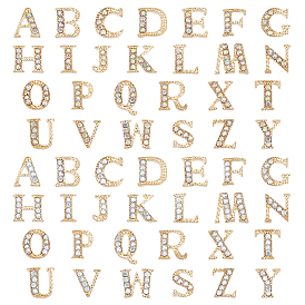 2 наборы 2 цвета сплав кабошоны, ногтей декоративные аксессуары, с кубического циркония, Письмо ~ Z