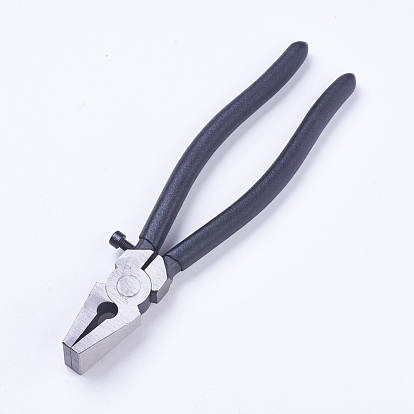 Steel Clamp Flat Nose Pliers, Pull Pliers Gripping Tool, Silver
