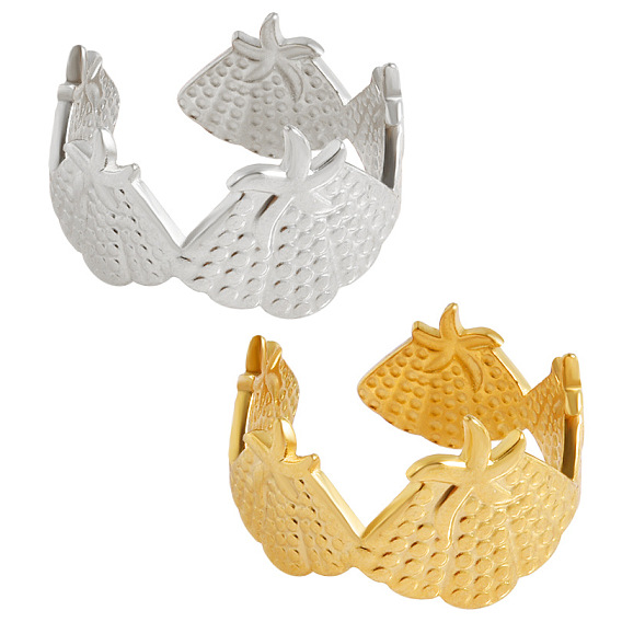 304 открытые кольца манжеты из нержавеющей стали, формы раковины