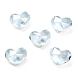 Cubic Zirconia Pointed Back Cabochons, Faceted, Heart