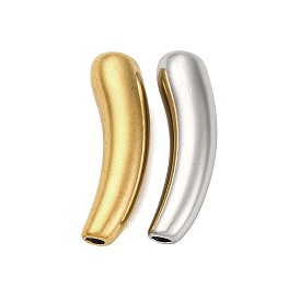 304 из нержавеющей стали бусы, изогнутые, трубка, ионное покрытие (ip)