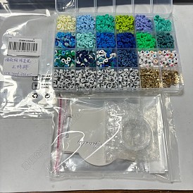 DIY Polymer Clay & Acrylic & CCB Plastic Beads Bracelets Making Kits