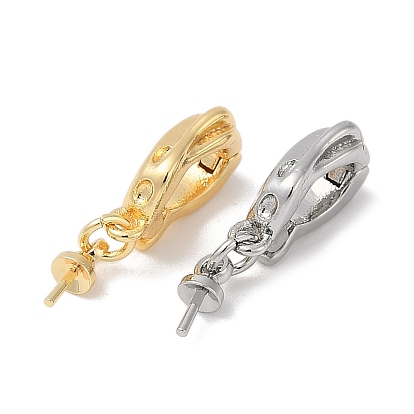 Латунные колышки, за половину пробурено бисера, без кадмия, без никеля и без свинца, усилитель укороченный бейлс