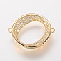 Латунные микро проложить кубических ссылки циркония, кольцо
