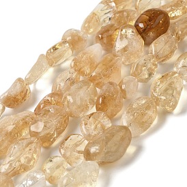 Natural Citrine Beads Strands, Nuggets