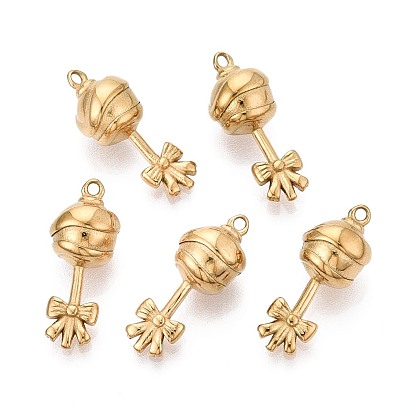 304 подвески из нержавеющей стали, леденец с подвесками-бантиками