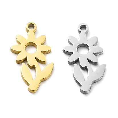 304 прелести нержавеющей стали, лазерная резка, цветочный шарм