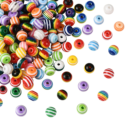 200 шт. круглые бусины из смолы с подкладкой, круглые