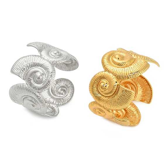 Ракушки 304 браслеты-манжеты из нержавеющей стали для женщин