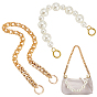 Bag Hangle Set, with Acrylic Imitation Pearl Bag Strap and Aluminum Chain Bag Strap, Alloy Clasps, for Bag Straps Replacement Accessories