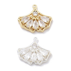 Латунные микро проложить кубического циркония подвески, без кадмия, без никеля и без свинца, подвески из листьев гинкго