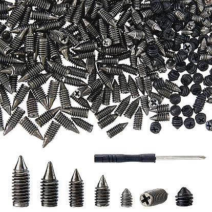 420шт. винт из углеродистой стали, 1плоская отвертка из железа, с пластиковыми ручками