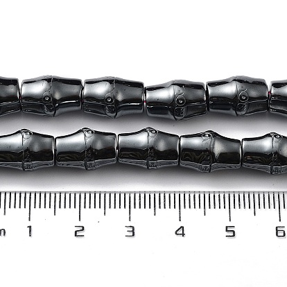 Synthetic Non-Magnetic Hematite Beads Strands, Bamboo Stick