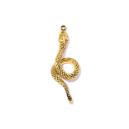 304 подвески из нержавеющей стали, змеиные чары, ионное покрытие (ip), зеркальная полировка