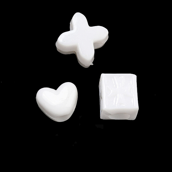 Непрозрачный акрил европейского бисера, бусины с большим отверстием