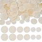 90 шт. 3 стили натуральные подвески-диски-соединители из ракушек Capiz