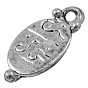 Alloy Finding Charms, Lead Free and Cadmium Free, Oval/Rice