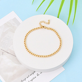 Латунные браслеты-цепочки для женщин, без никеля , долговечный