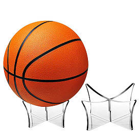 Acrylic Round Ball Display Stand, Sports Ball Stand Holder, for Football, Basketball, Soccer Storage