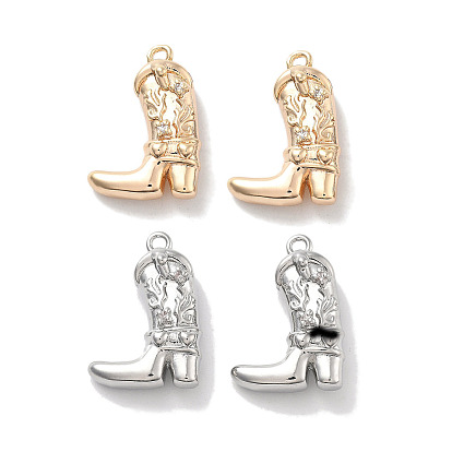 Латунные микропаве прозрачные подвески с фианитом, без кадмия, без никеля и без свинца, обуви