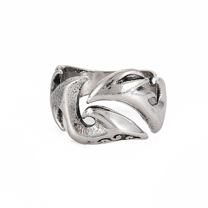 Alloy Open Cuff Ring, Chunky Wide Ring for Women, Cadmium Free & Lead Free